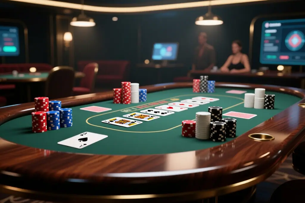 Gry stołowe online: bakarata, poker i kości